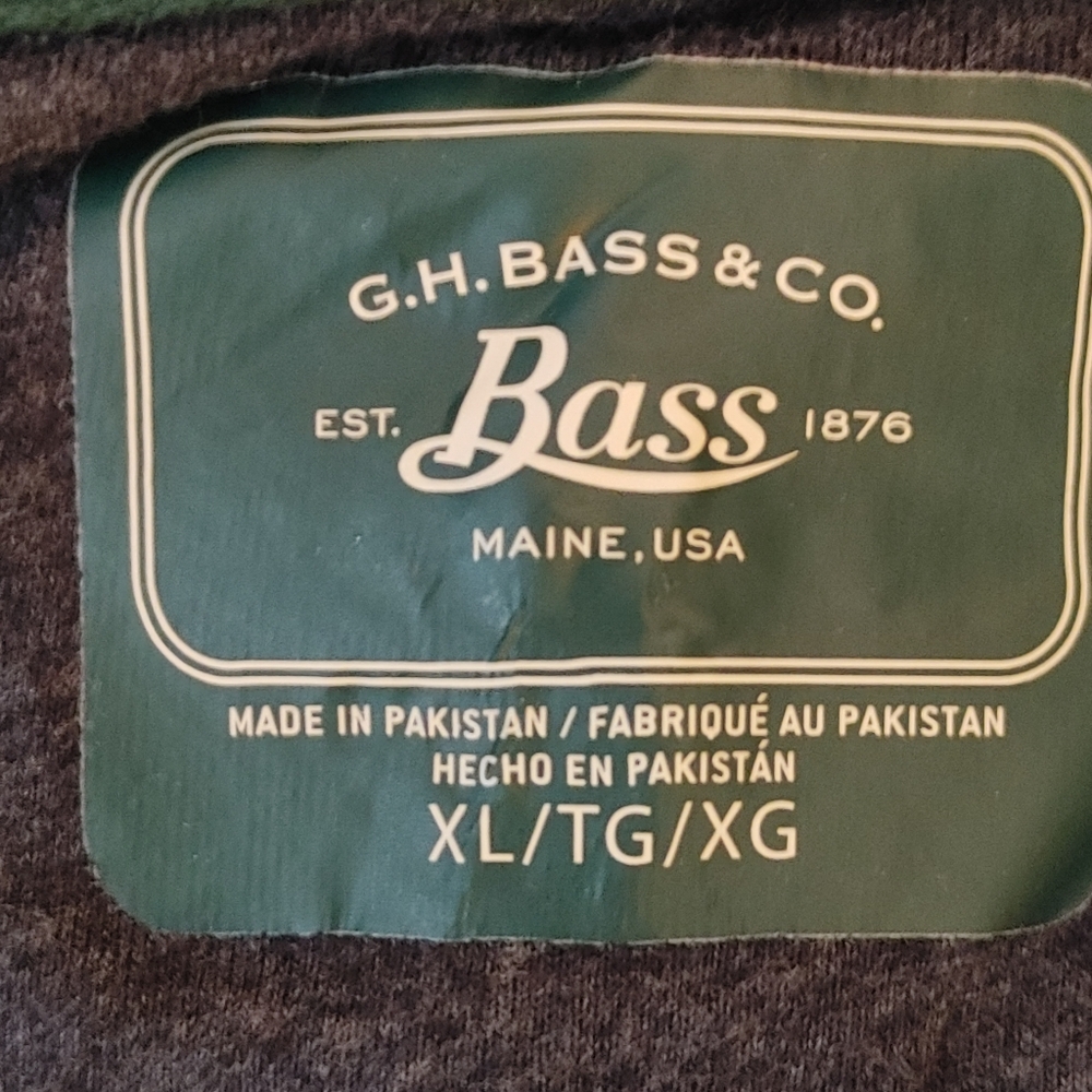 G. H. BASS & CO. 3 BUTTON WAFFLE KNIT THERMAL SHIRT, GRAY XL - Picture 4 of 6